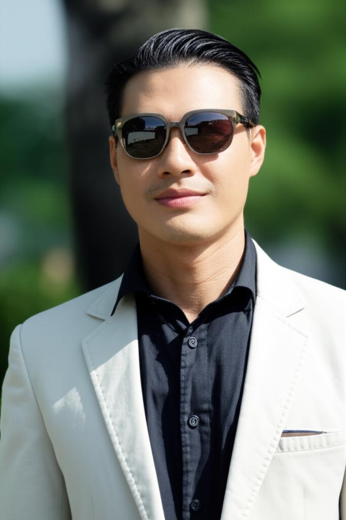 ai prompt: A man in Thailand looking relaxed and confident, perhaps getting ready for a date night, representing improved self-esteem and readiness for intimacy.